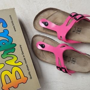 Birki's original women pink leather sandals size 8/39